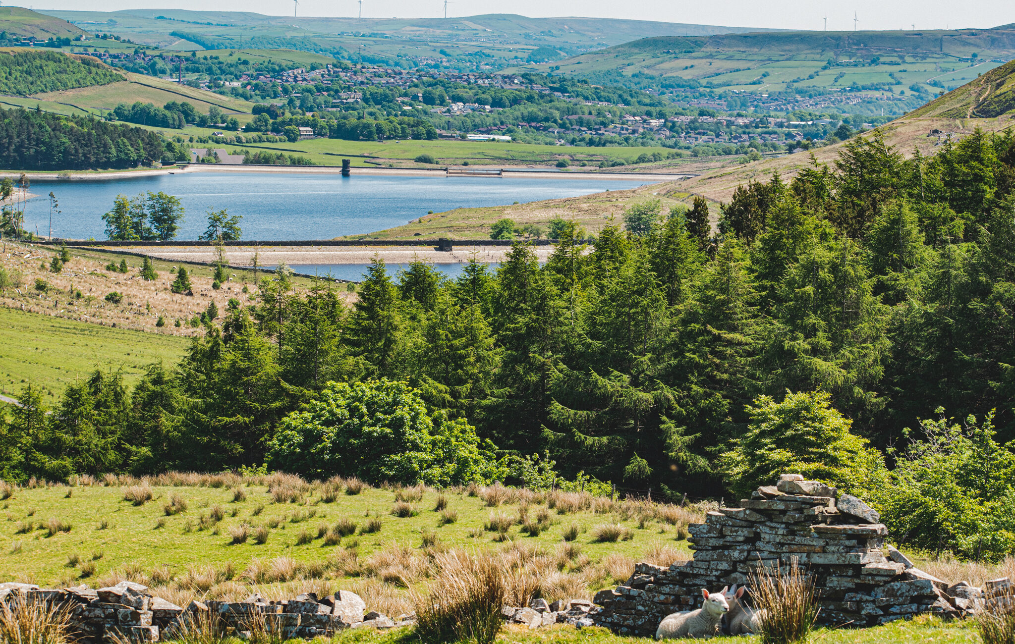 calf hey reservoir walk lancashire. by lancashire lads