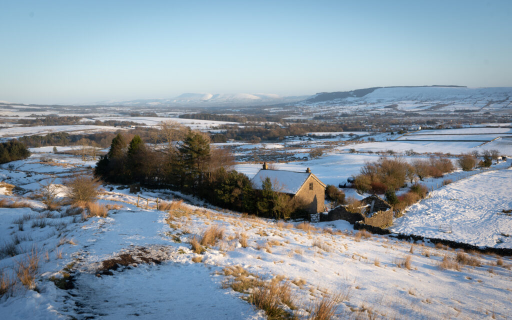 parlick fell winter