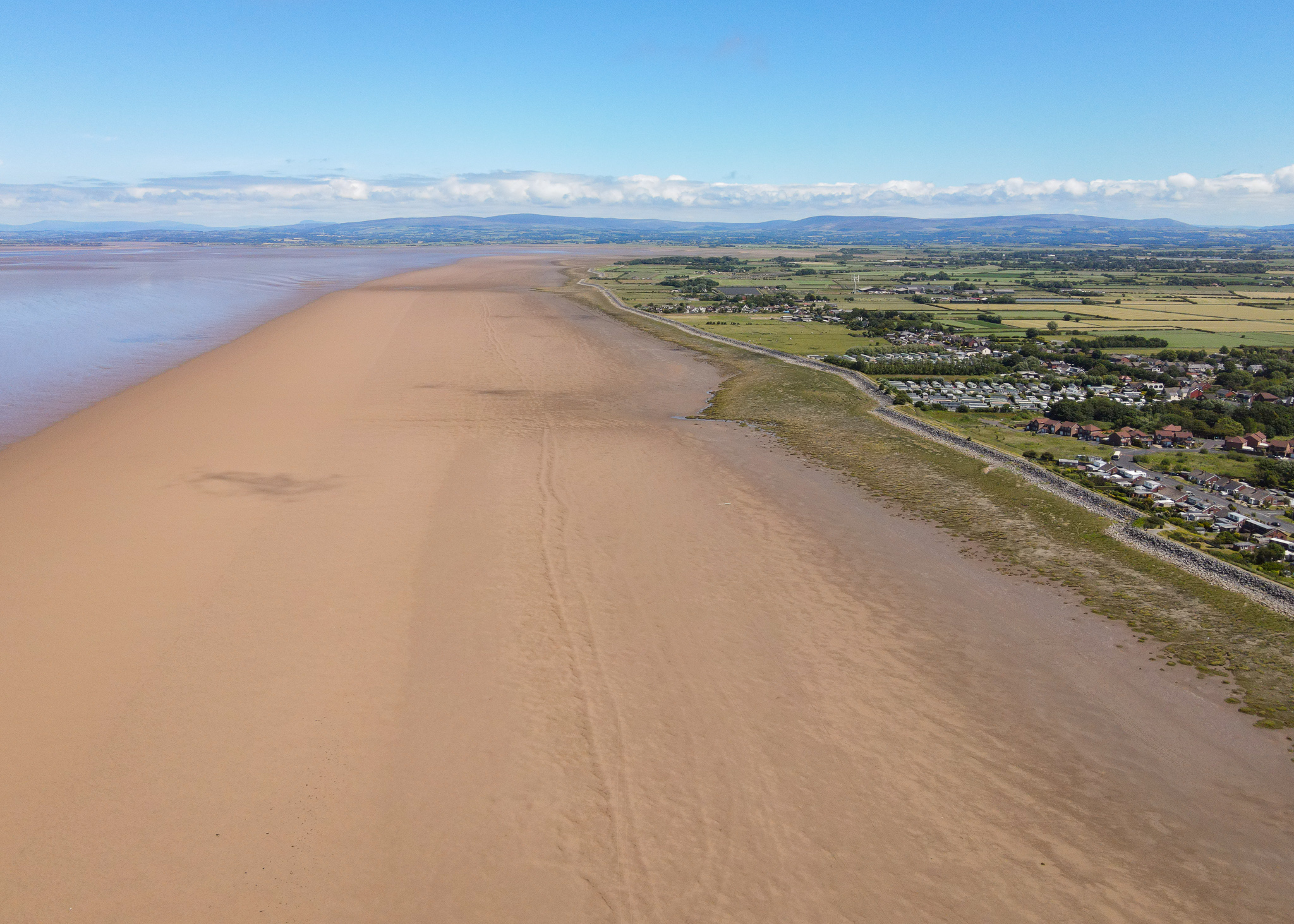knott end beach, lancashire
