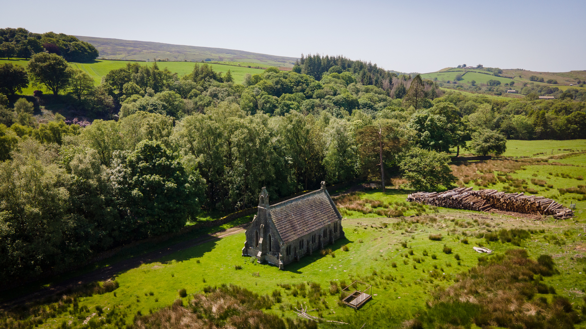 littledale free church, lancashire. forest of bowland walks.